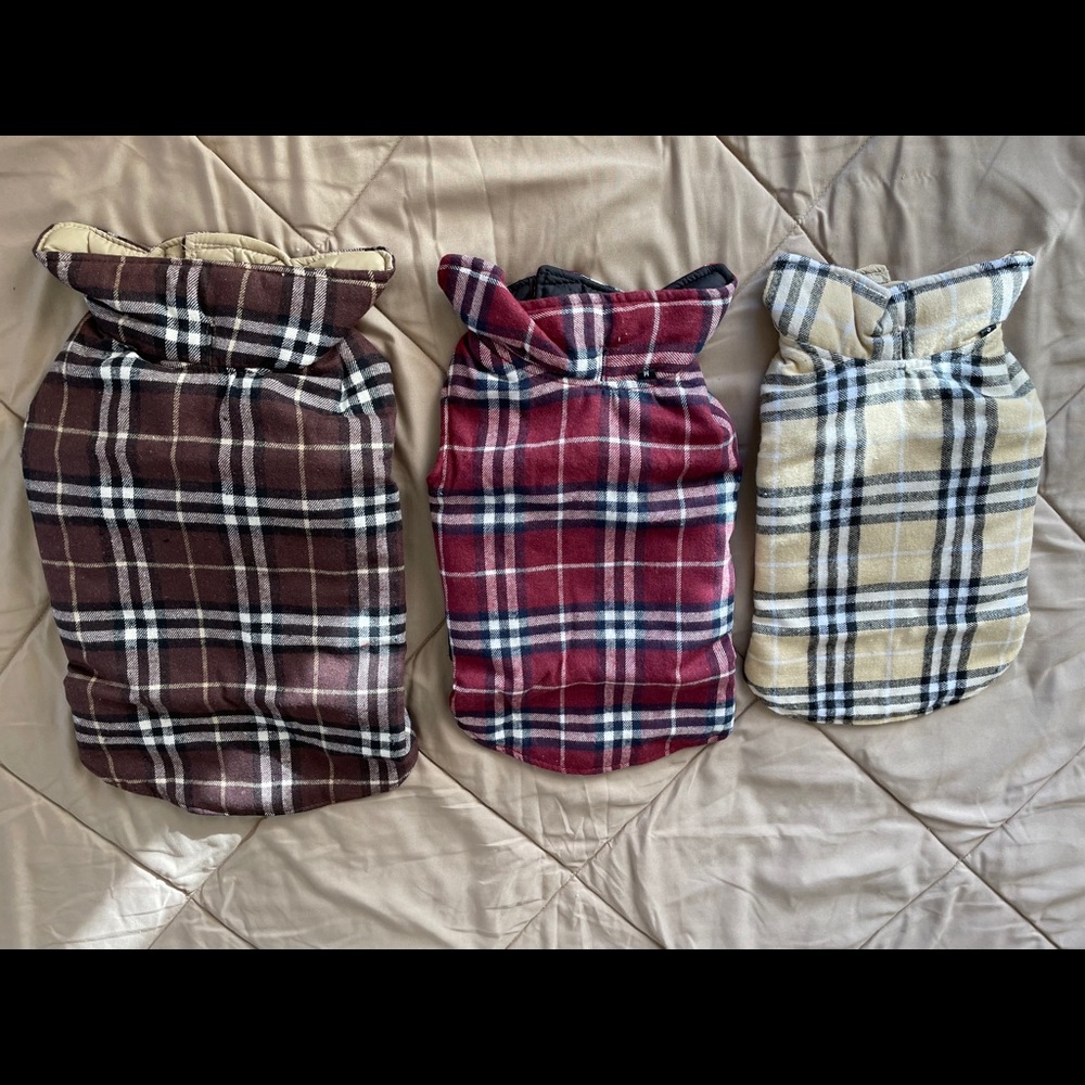 🐶Flannel, Plaid, Insulated Doggie Jacket 🐶